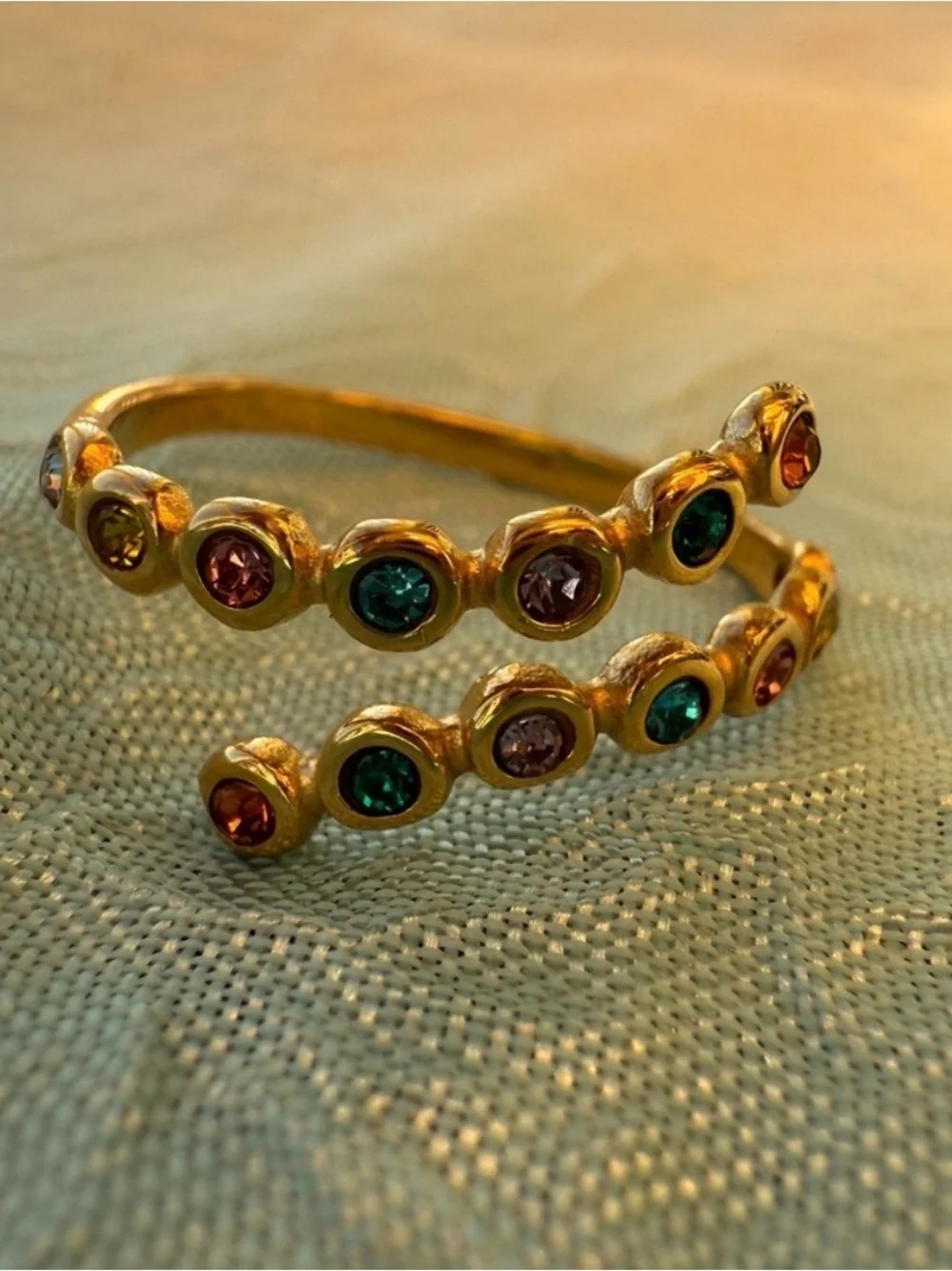 Rainbow Ring 18K Gold Plated Ring